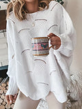 Adria Knit Sweater with Cutout Details by Vera Noir – front view