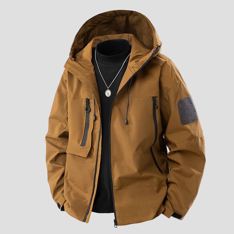 Kellan waterproof hooded winter jacket, front view
