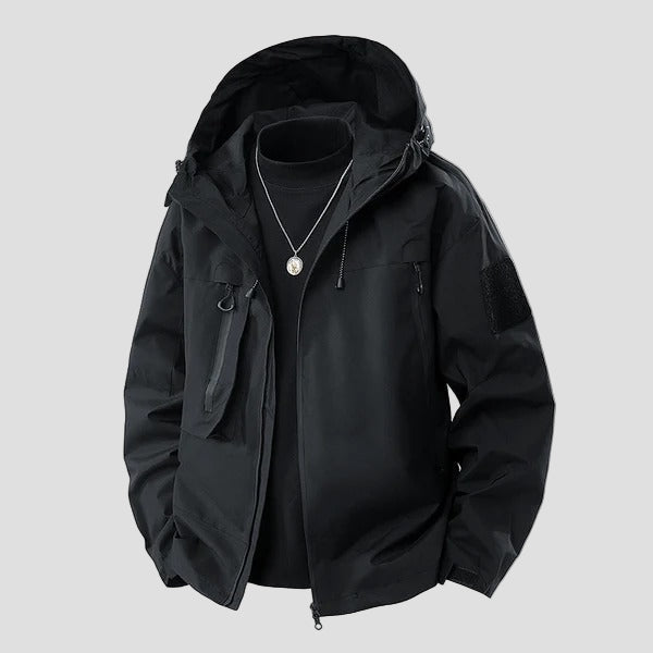 Kellan waterproof hooded winter jacket, back view