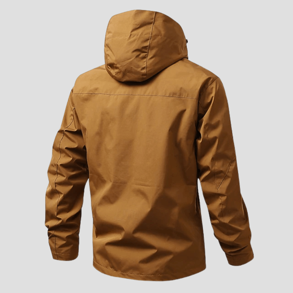 Kellan waterproof hooded winter jacket, outdoor lifestyle view