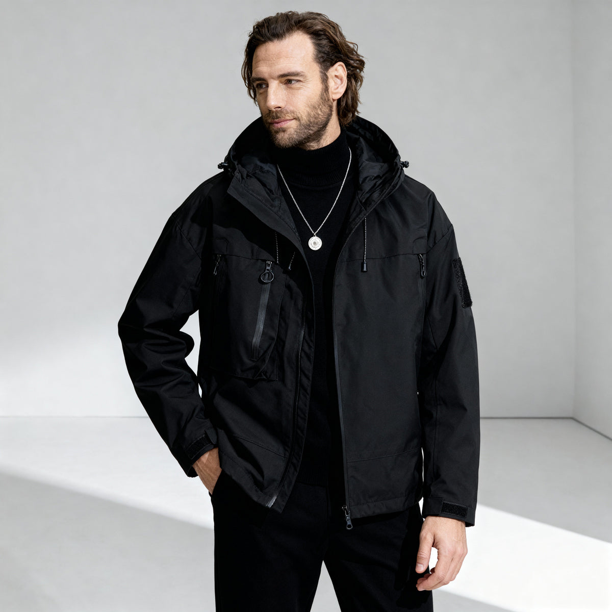 Kellan waterproof hooded winter jacket, additional angle