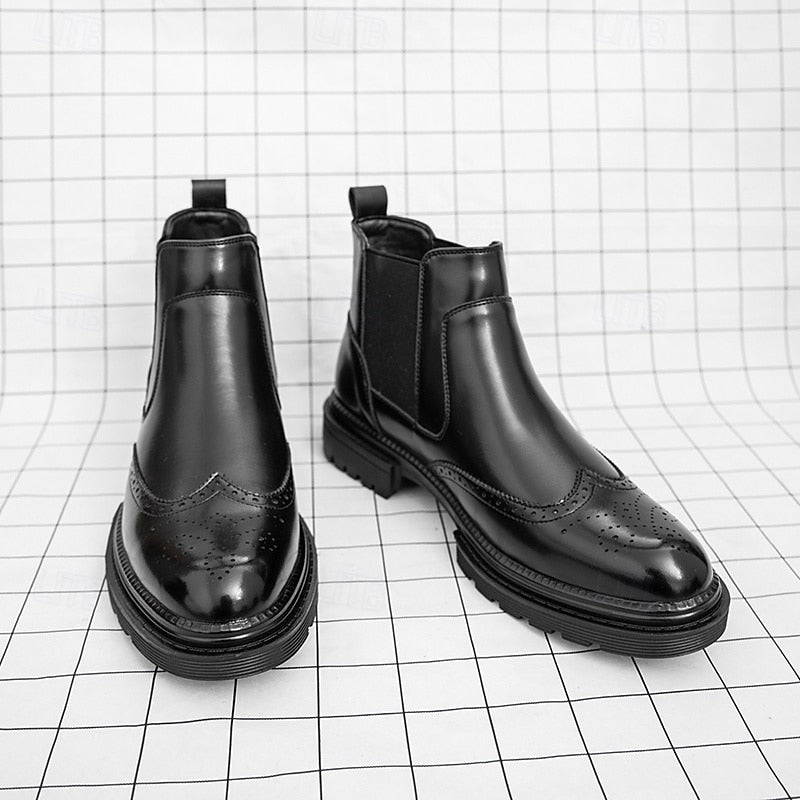 Alastor | Wingtip Chelsea Boots – front view