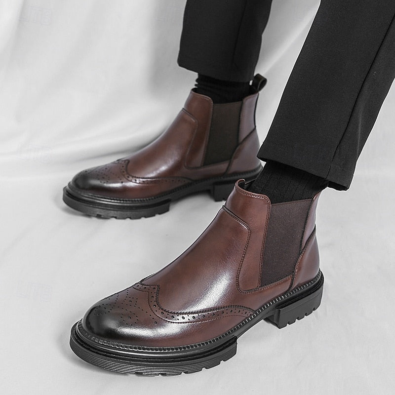 Alastor | Wingtip Chelsea Boots – styled view