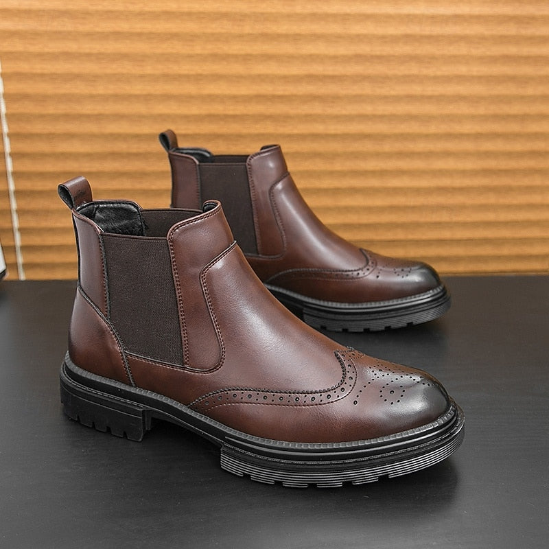 Alastor | Wingtip Chelsea Boots – side view