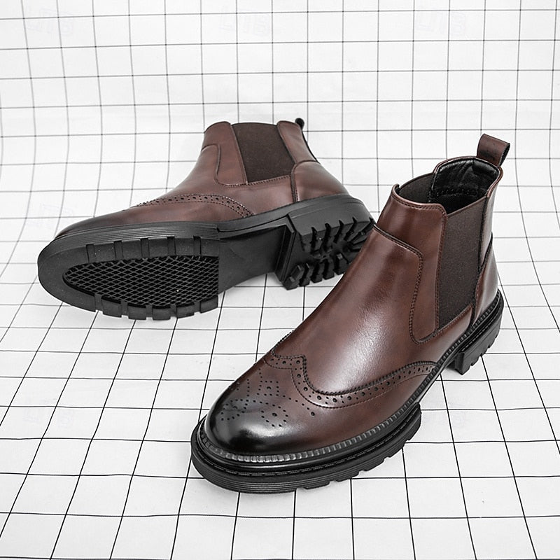Alastor | Wingtip Chelsea Boots – detail view