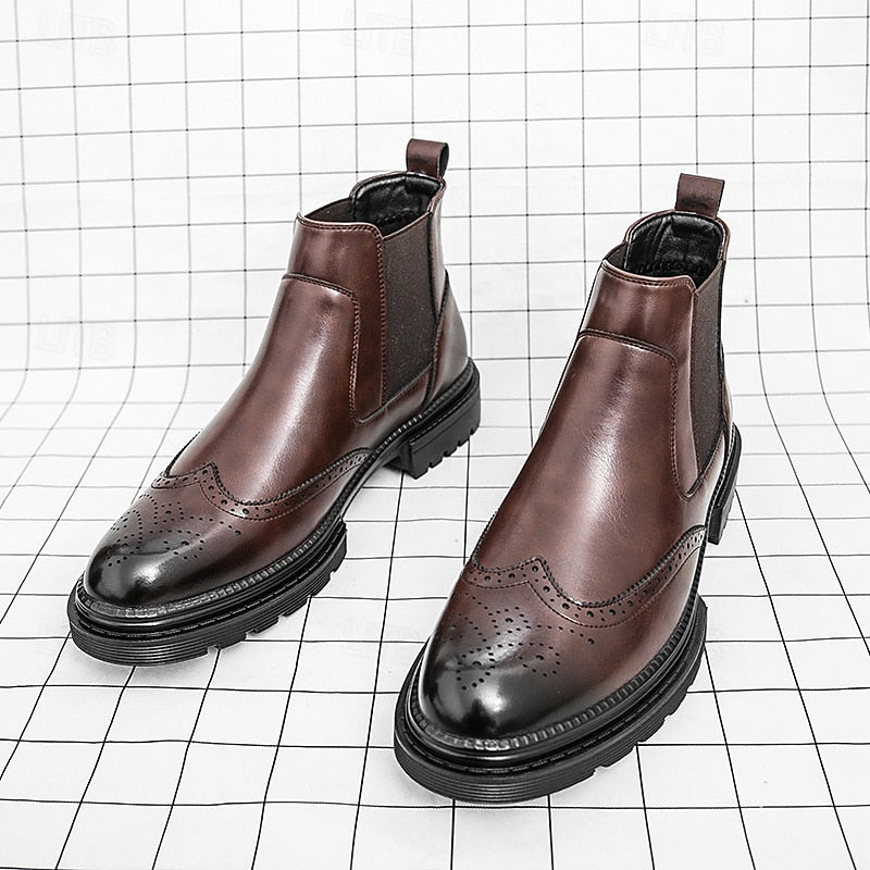 Alastor | Wingtip Chelsea Boots – front view