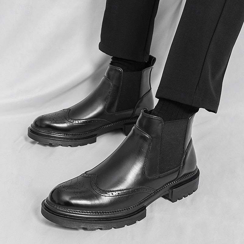 Alastor | Wingtip Chelsea Boots – styled view