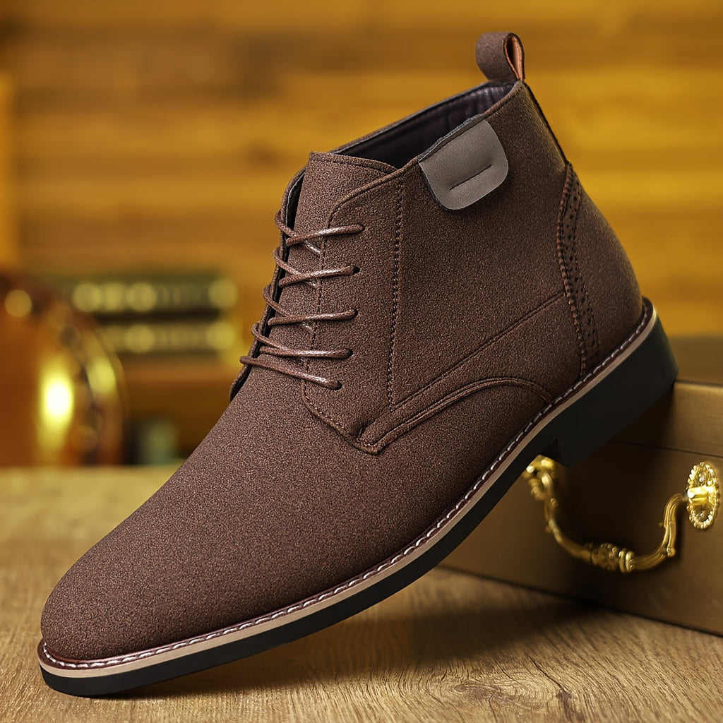 Aldous | Refined Lace-Up Ankle Boots – side view