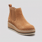 Alexia chelsea platform boot light brown