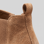 Alexia suede pull-tab detail
