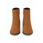 Alix | Side-Zip Block Heel Ankle Boots – front view