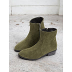 Alix | Side-Zip Block Heel Ankle Boots – front view