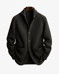 Andrew Wool-Blend Cardigan front view on model