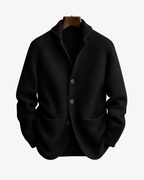 Andrew Wool-Blend Cardigan styled with trousers