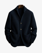 Andrew Wool-Blend Cardigan side profile view