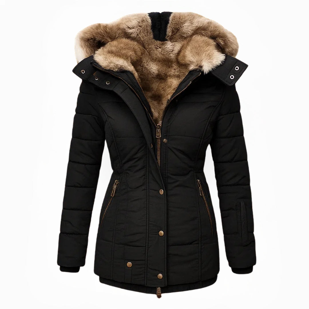 Angel Fur-Lined Winter Coat – front view