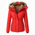 Angel Fur-Lined Winter Coat – back view