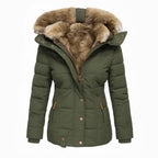 Angel Fur-Lined Winter Coat – detail view