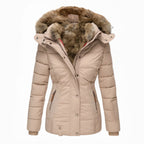 Angel Fur-Lined Winter Coat – side view