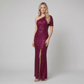 Anouk | One-Shoulder Sequin Gown in Pitaya Pink by Vera Noir – in pitaya pink