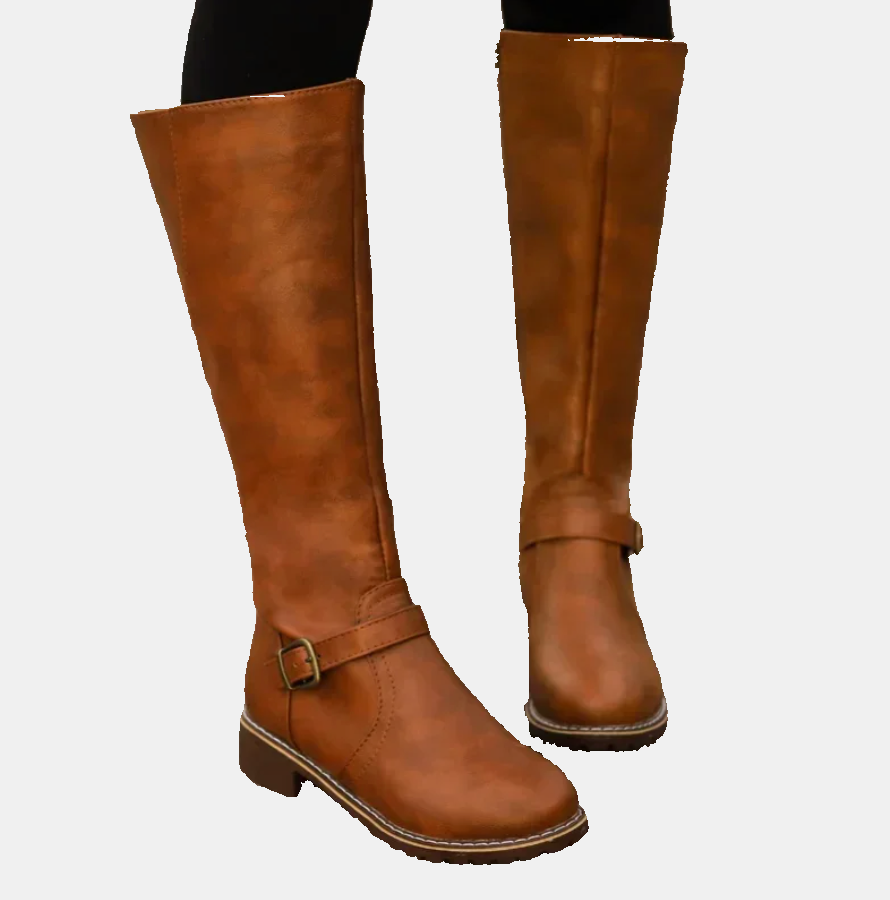 April Stylish Tall Boots – front view