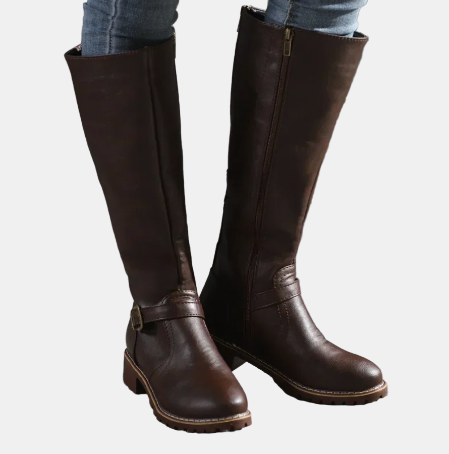 April Stylish Tall Boots – back view