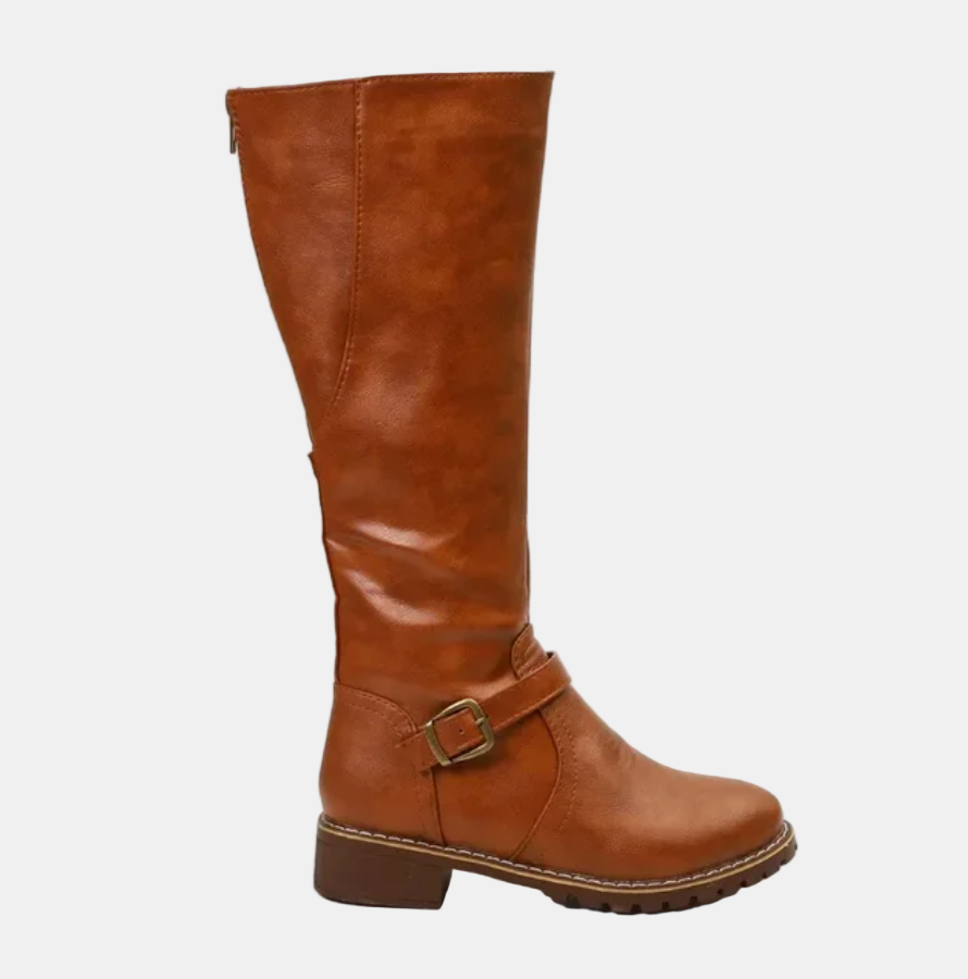 April Stylish Tall Boots – styled view