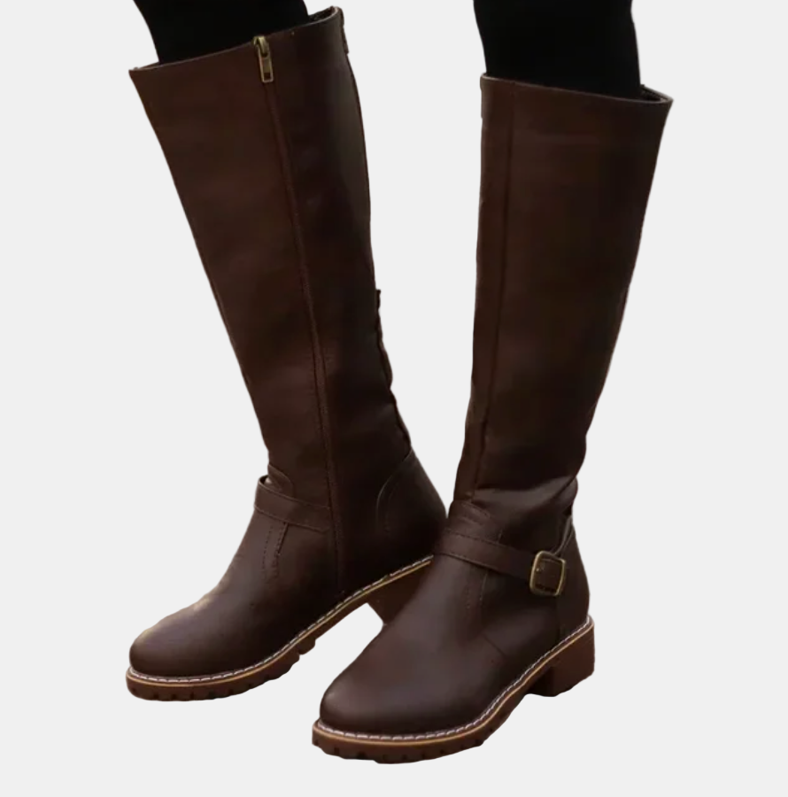 April Stylish Tall Boots – side view