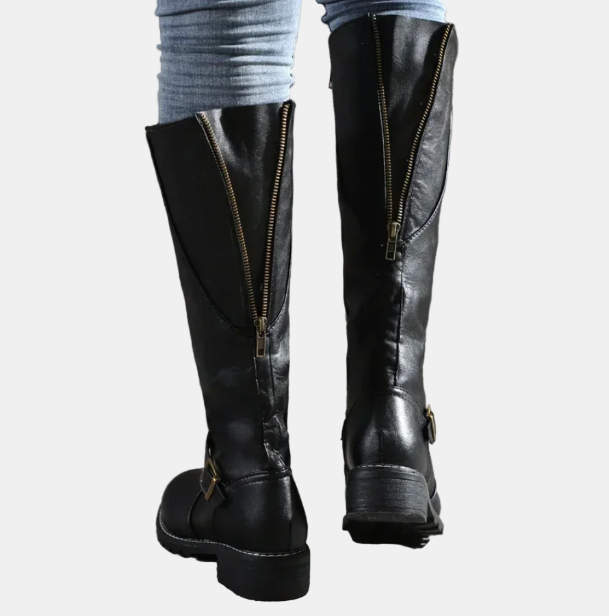 April Stylish Tall Boots – back view