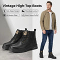 Archer | Rugged Lace-Up Ankle Boots – styled view