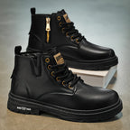 Archer | Rugged Lace-Up Ankle Boots – side view