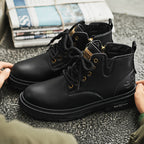 Archer | Rugged Lace-Up Ankle Boots – side view