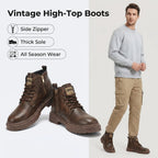 Archer | Rugged Lace-Up Ankle Boots – styled view