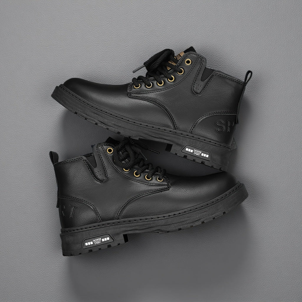 Archer | Rugged Lace-Up Ankle Boots – detail view