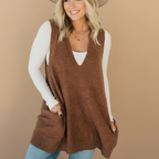 Arola Cozy Knit Vest by Vera Noir – front view