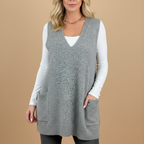 Arola Cozy Knit Vest by Vera Noir – side view