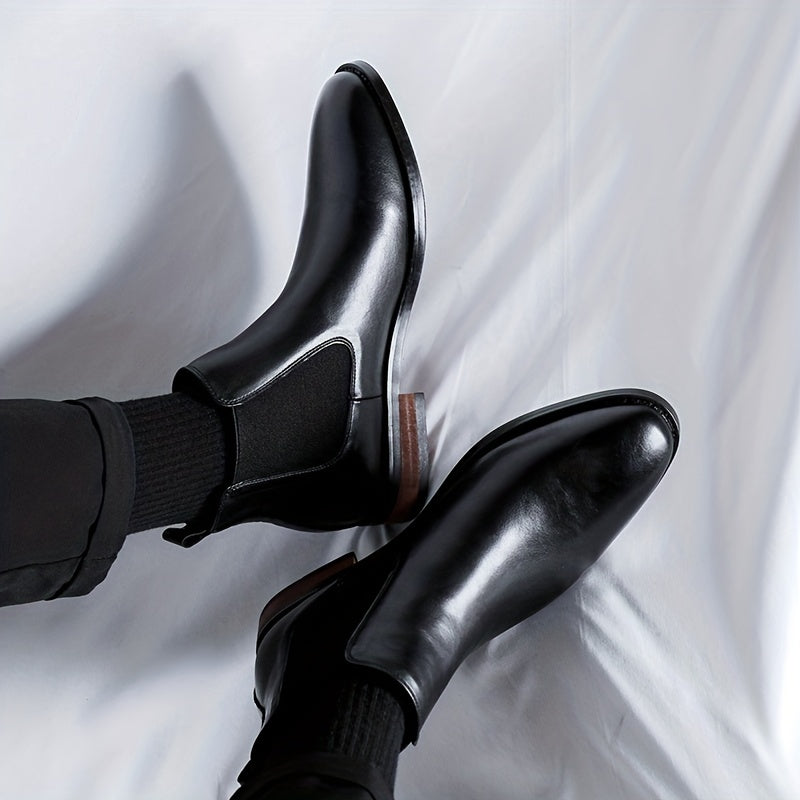 Ashford | Refined Pointed-Toe Chelsea Boots – styled view