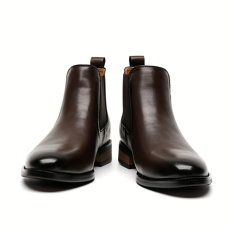 Ashford | Refined Pointed-Toe Chelsea Boots – front view