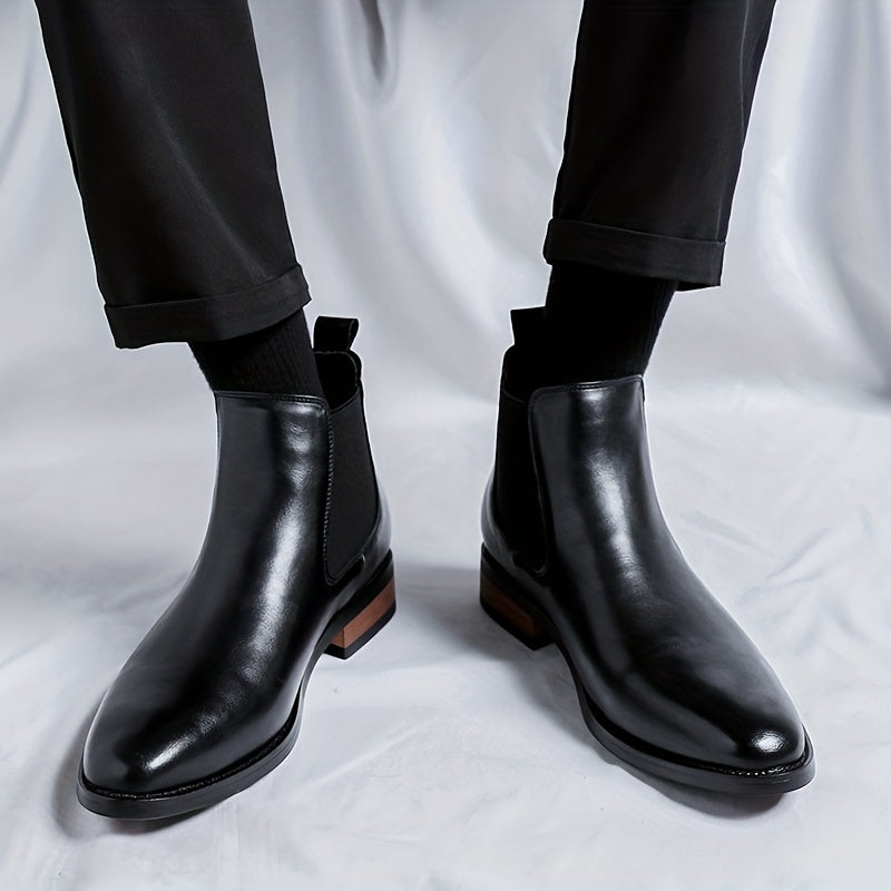Ashford | Refined Pointed-Toe Chelsea Boots – styled view