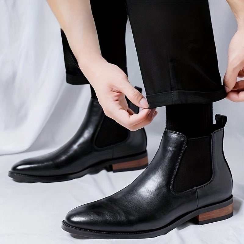 Ashford | Refined Pointed-Toe Chelsea Boots – styled view