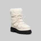 Aspen Faux Fur Après-Ski Boots in white – front view