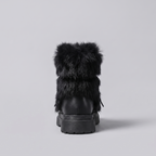 Aspen Faux Fur Après-Ski Boots in black – back view