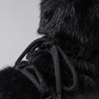 Aspen Faux Fur Après-Ski Boots lace detail – close-up