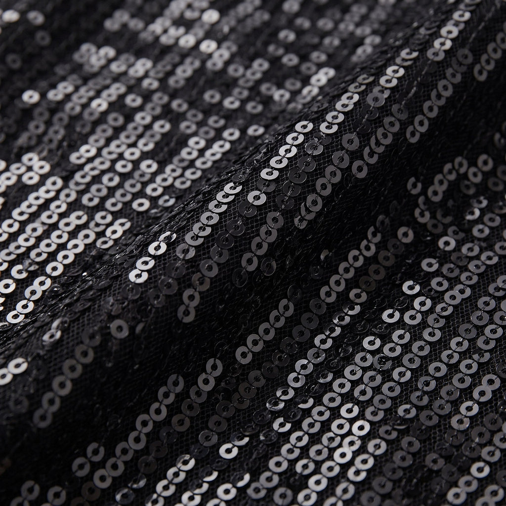 Astra | Sequin Gown with Asymmetric Hem by Vera Noir – detail view