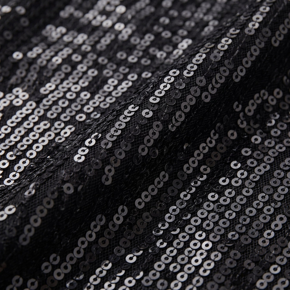 Astra | Sequin Gown with Asymmetric Hem by Vera Noir – detail view