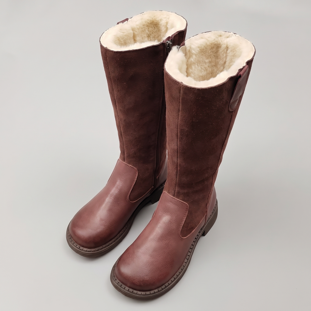 Aubrey Wool-Lined Riding Boots pair – styled view