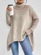 Audrey Cozy Sweater by Vera Noir – close-up of ribbed knit texture