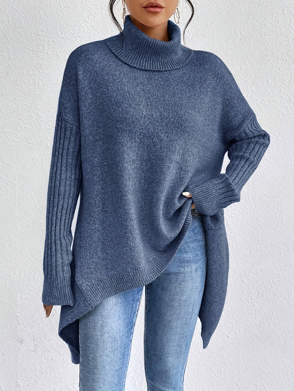 Audrey Cozy Sweater by Vera Noir – folded flat lay
