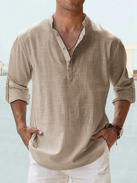 Austin Breathable Button-Up Shirt – styled view