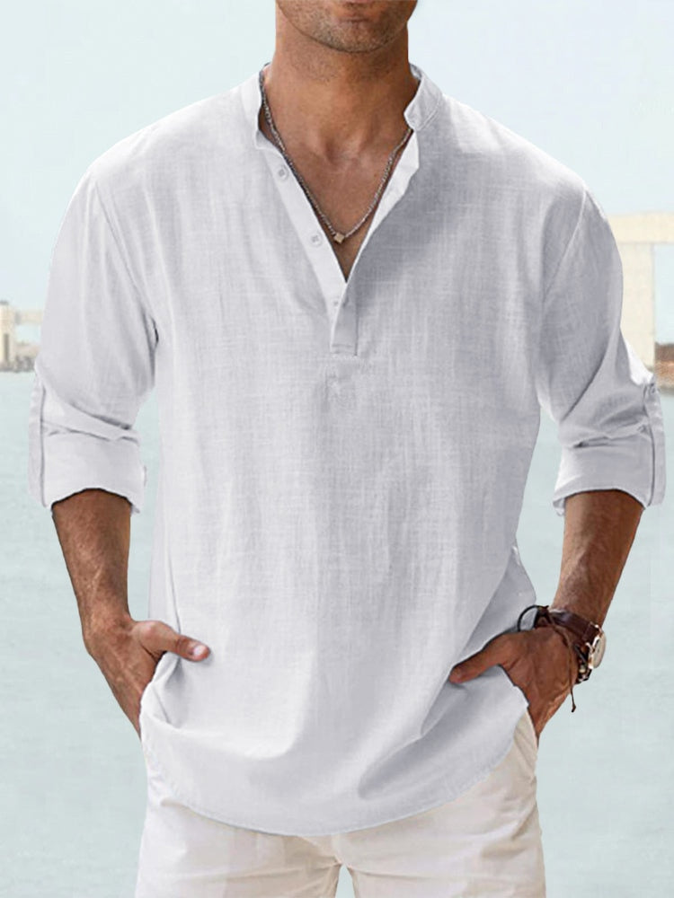 Austin Breathable Button-Up Shirt – styled view